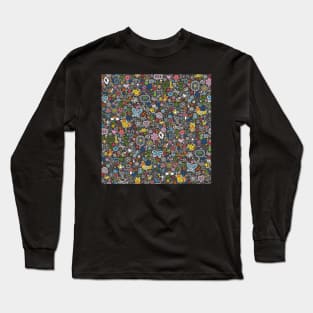 Happy Doodle World Long Sleeve T-Shirt